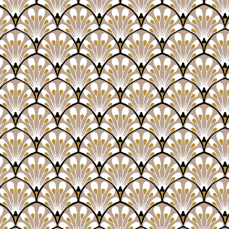 Tissu cretonne - Gaudi beige