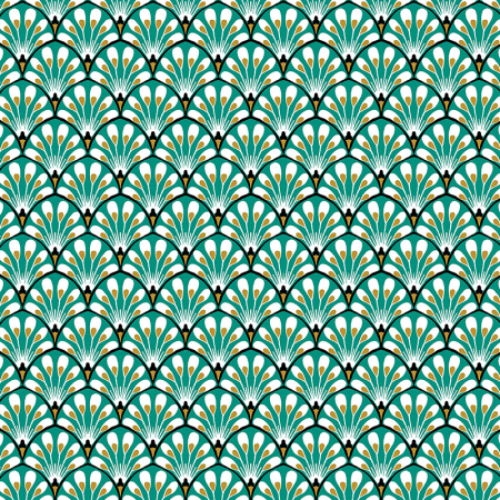 Tissu cretonne - Gaudi vert