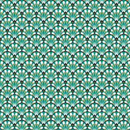 Tissu cretonne - Gaudi vert