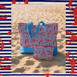 Tissu canvas - Lobster