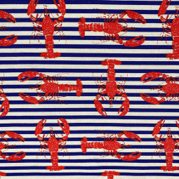 Tissu canvas - Lobster