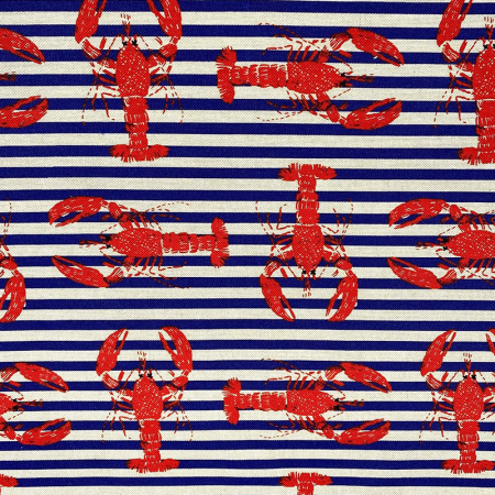 Tissu canvas - Lobster