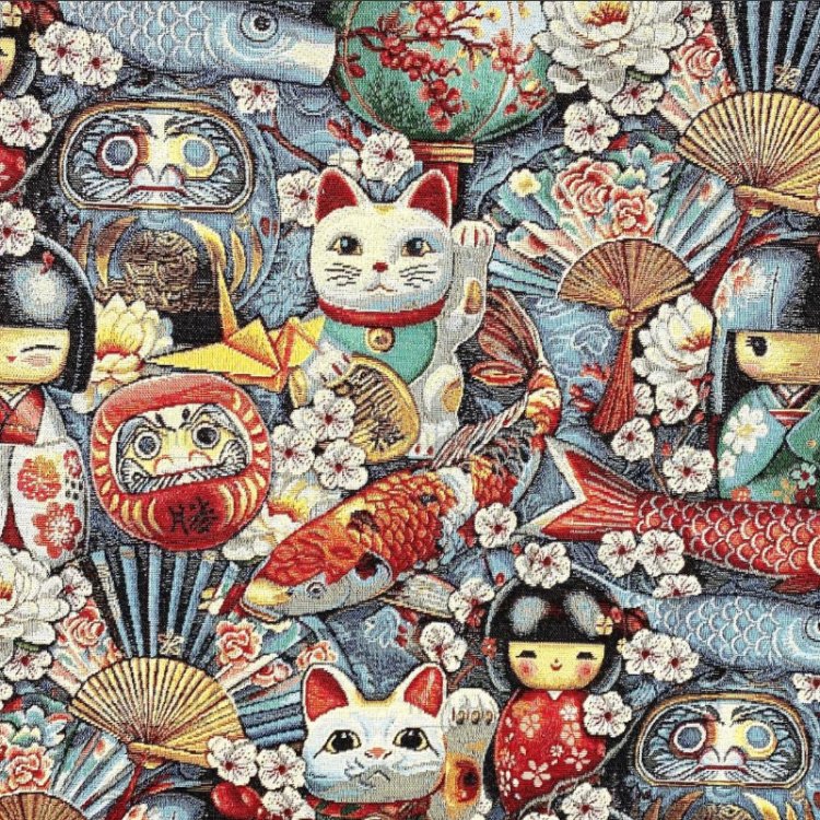 Tissu jacquard - Souvenirs de Kyoto