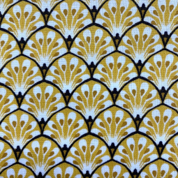 Tissu cretonne - Gaudi curry