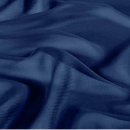 Tissu Voile de polyester - Cobalt
