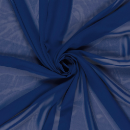 Tissu Voile de polyester - Cobalt
