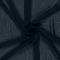 Tissu Voile de polyester - Bleu marine