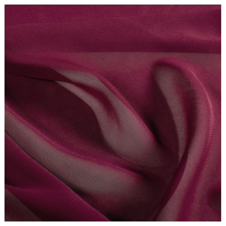 Tissu Voile de polyester - Bordeaux