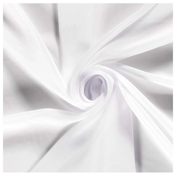 Tissu Voile de polyester - Blanc optique