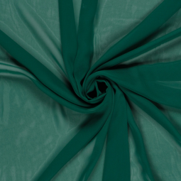 Tissu Voile de polyester - Vert foncé