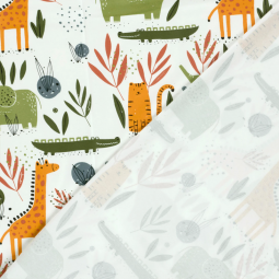 Tissu jersey - Éléphant blanc cassé