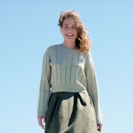 Kit de tricot - Pull bandes ajourées - Extrafine 365