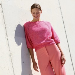 Kit de tricot - Pull top down - Puro Cotone