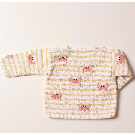 Kit de tricot - Pull crabe - Cotton cashmere