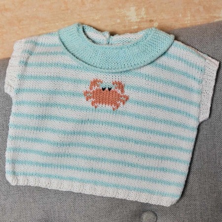 Kit de tricot - T-shirt crabe - Cotton cashmere