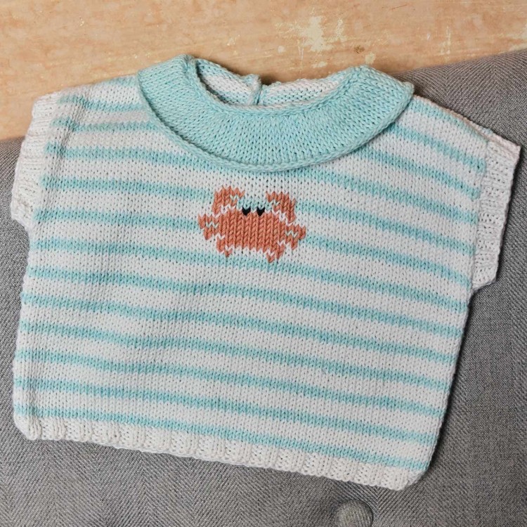 Kit de tricot - T-shirt crabe - Cotton cashmere