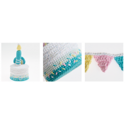 Kit de crochet - Rainbow birthday cake - Ricorumi