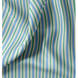 Tissu coton - Lydia vert bleu