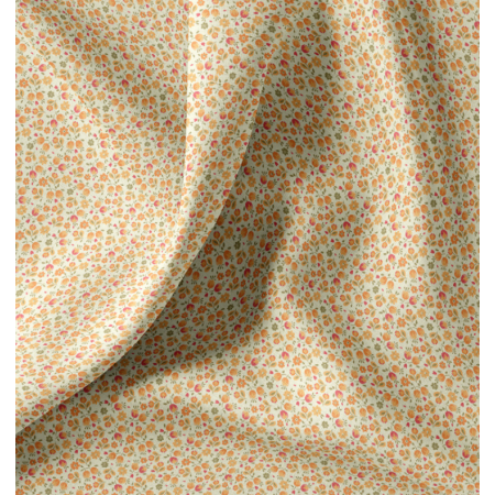 Tissu coton - Caseille orange