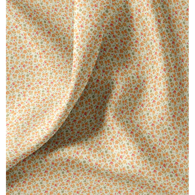 Tissu coton - Caseille orange