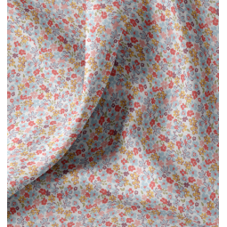 Tissu coton - Joanna bleu