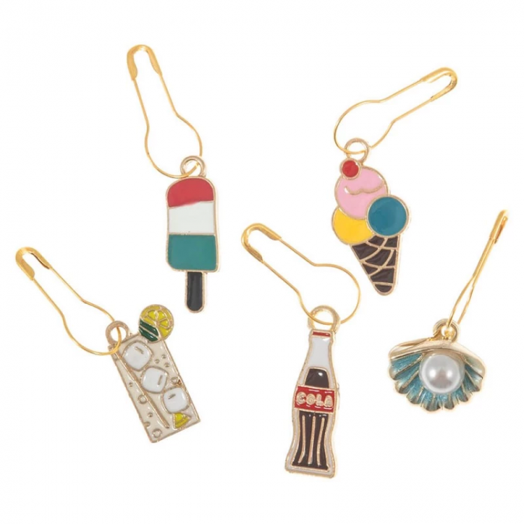 Set de 5 marqueurs de maille - Été