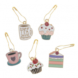 Set de 5 marqueurs de maille - L'heure du thé