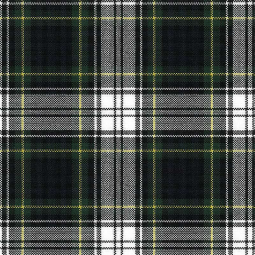 Tissu tartan - Carreaux blanc vert bleu