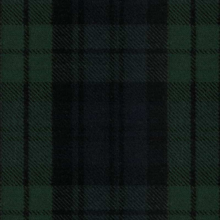 Tissu flanelle - Carreaux vert bleu noir