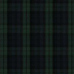 Tissu flanelle - Carreaux vert bleu noir