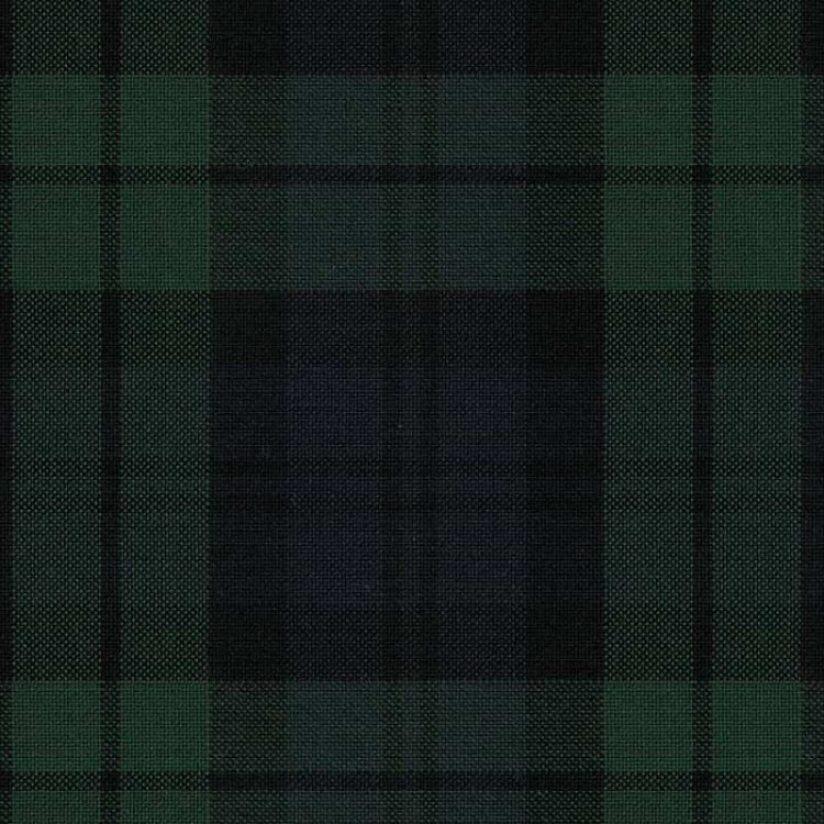 Tissu tartan - Carreaux bleu vert noir