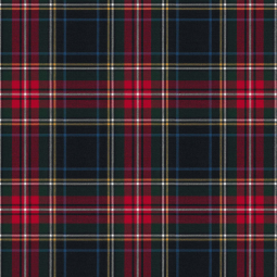 Tissu tartan - Carreaux rouge bleu