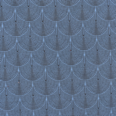 Tissu jacquard - Aiko bleu