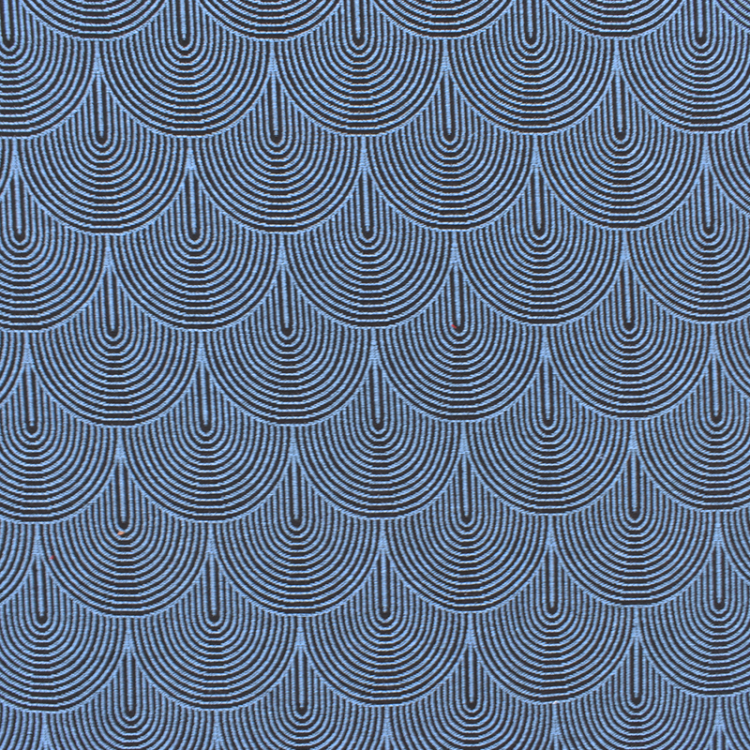Tissu jacquard - Aiko bleu