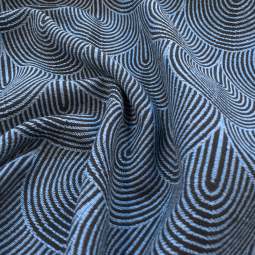 Tissu jacquard - Aiko bleu