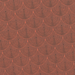 Tissu jacquard - Aiko rouille