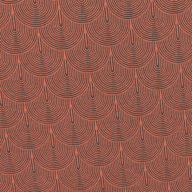 Tissu jacquard - Aiko rouille