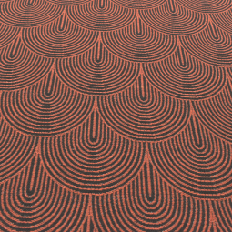 Tissu jacquard - Aiko rouille