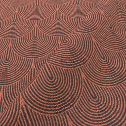 Tissu jacquard - Aiko rouille