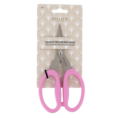 Ciseaux de précision micro-dentés rose - Bohin