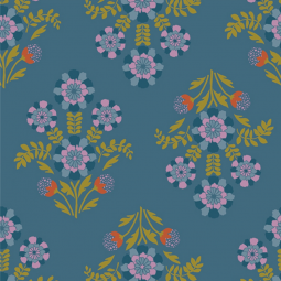 Art Gallery Fabrics - Starling - Bramblebloom Blue