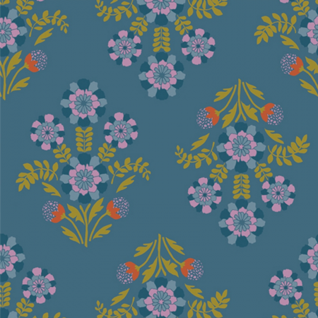 Art Gallery Fabrics - Starling - Bramblebloom Blue