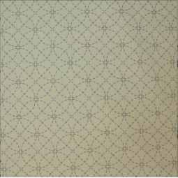 Tissu sashiko préimprimé - Shippo écru