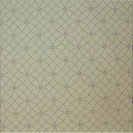 Tissu sashiko préimprimé - Shippo écru