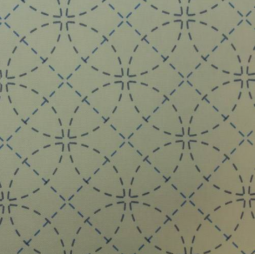 Tissu sashiko préimprimé - Shippo écru