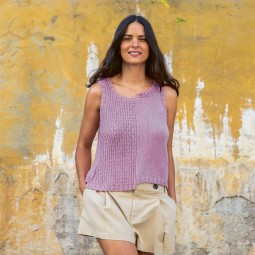 Kit de tricot - Top texturé - Alabama