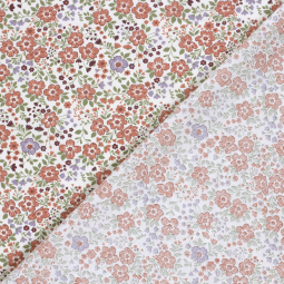 Tissu popeline - Églantine