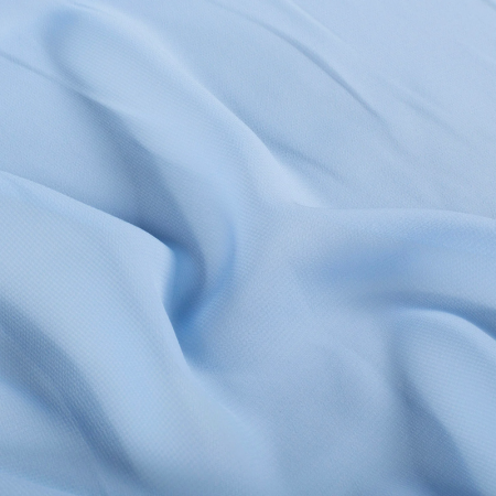 Tissu Voile de polyester - Bleu layette