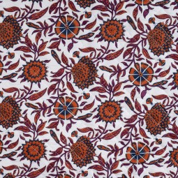 Tissu matelassé double face - Cachemire écru