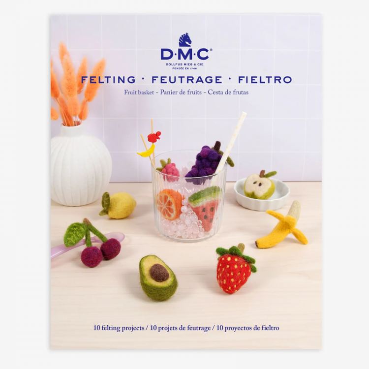 Livre DMC Feutrage - Panier de fruits